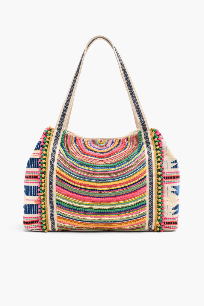hand woven tote bag