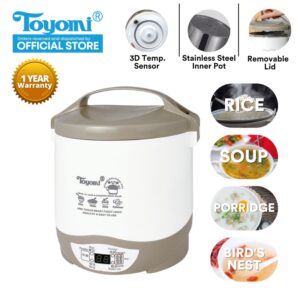 TOYOMI Mini Rice Cooker with Stainless Steel Pot [0.6L] - Model RC 616