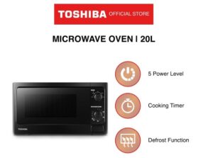 Toshiba MM-MM20P(BK) 20L Solo Microwave Oven