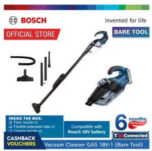 Bosch Cordless Vacuum Cleaner [6K PA] – Model GAS 18V-1