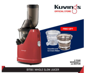Kuvings Whole Slow Juicer (Red) – Model B1700