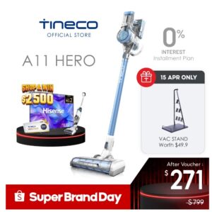 Tineco Cordless Handheld Vacuum Cleaner [22K PA] – Model A11 HERO