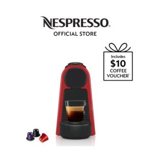 Nespresso® Essenza Mini Coffee Machine (Ruby Red)