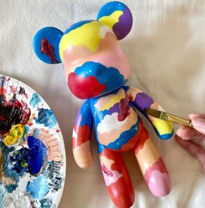 Bear Painting Streaks n Strokes