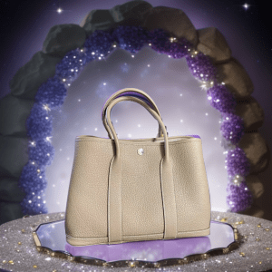 Bag In Glittery Background by Assembo Ai 