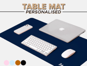 Personalised Table Mat for Mouse, Keypad and More