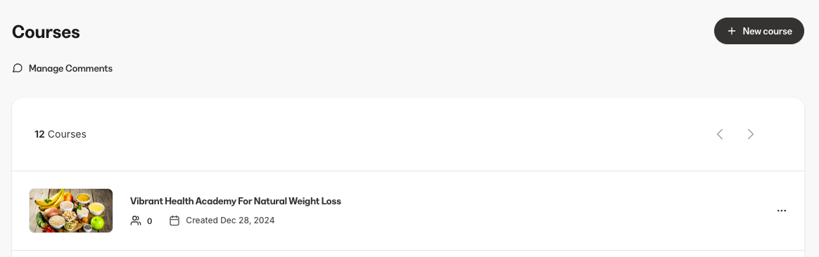 Add New Course on Kajabi