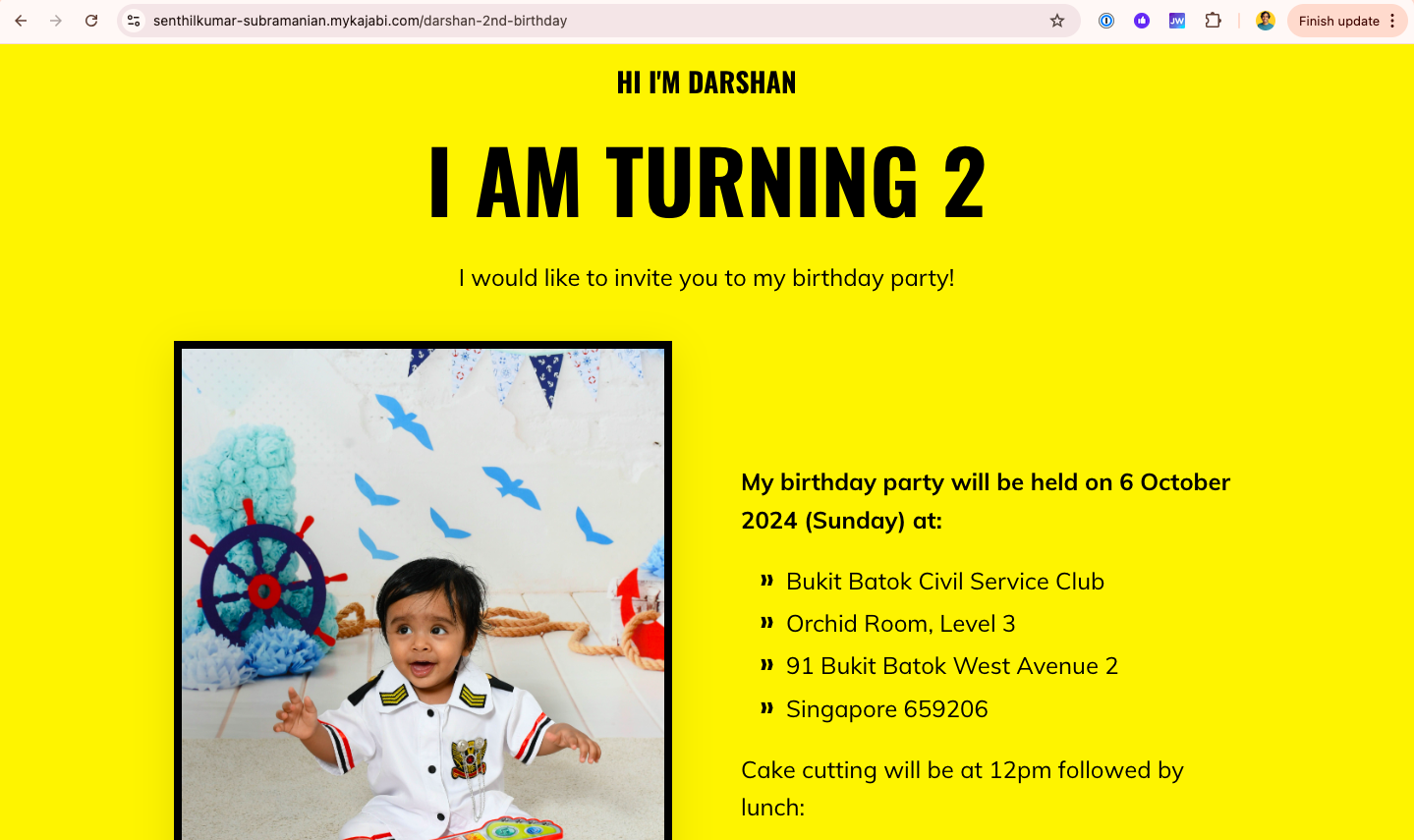 Darshan Turning 2 Website Hosted On Kajabi