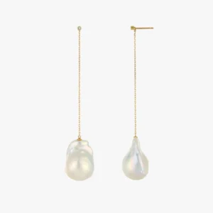 Baroque Pearl Swing Earrings