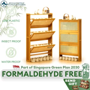 Radiant Bamboo Shoe Rack for a Neat Entryway
