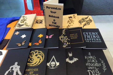 notebooks customised by the noteway