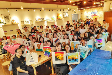 streaks n strokes art studio corporate team bonding activity